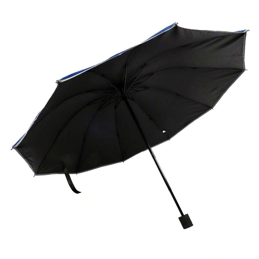 Paraguas Automático Extra Grande 105cm Reforzado 10 Varillas con luz - Azul Marino - Ver 1