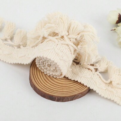 Ribete de flecos anchos de estilo bohemio, ribete de flecos con borlas para ropa, pantalla de lámpara, cortina, vestido, manualidades, accesorios y decoración del hogar