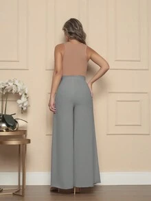 Women Pants - Light Grey - View 2
