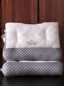 一体长方形乳胶牵引枕保健护颈枕芯单人成人枕芯办公室午睡枕侧睡软枕芯现代风格家纺、床上用品、枕芯 - 彩色 - 查看 1