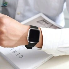 Daniel Pulseira de Silicone Para Smartwatch ios IP Watch 49mm 45mm 44mm 42mm 41mm 40mm 38mm - Azul - Visão 8