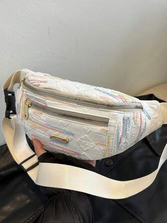 حقيبة خصر مقاومة للماء عارضة للنساء، مجموعة حقيبة كروسبودي وحقيبة صدر للنساء