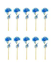 10朵彩虹玫瑰套装，非常适合母亲节礼物，女士礼物情人节圣诞节活动派对聚会小礼物，情人节，礼物 - 彩色 - 查看 16