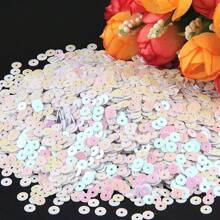 20g Paillettes Sequin 4mm AB & Silver Base Mix Colors Pvc Round Sequins Loose Sequins Paillettes Glitter For Jewelry Making Diy Sewing Craft