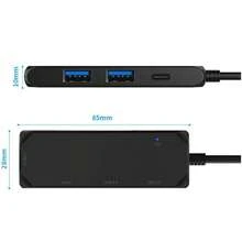 USB C集線器4口分配器擴展電纜轉換器，兼容USB 2.0 / 1.2 / 1.0，支援鼠標、鍵盤、USB風扇等常用USB設備 - 黑色 - 查看 8