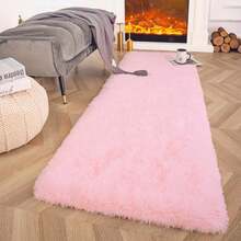 大尺寸矩形絨毯1入，柔軟，舒適並且防滑，適用於客廳/餐廳和臥室家居裝飾，窗台墊，派對和派對小禮品 - 多色 - 查看 29