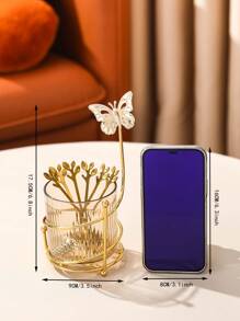 4 件/6 件/7 件/套不锈钢叶形勺子架托盘套装，厨房甜点小勺子搅拌勺咖啡勺储物罐，糖果、甜点、小吃、蛋糕、水果的家居装饰，适用于户外、家居、厨房、派对、生日、礼物