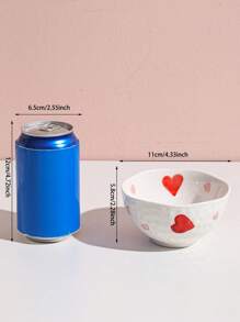 1pc Ceramic Plate, Solid Color, Personalized, Household, Dinner Plate, Japanese-Style Breakfast Plate, Kitchenware Christmas Gift - Multicolor - View 4