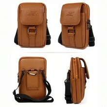 Bolsa de cintura multifuncional, casual e impermeable para exteriores. Bolso cruzado impermeable de PU para senderismo, resistente a arañazos y al desgaste. Bolsa de mensajero, mochila, bolsa de cinturón para regalo de Navidad, día de Acción de Gracias, vacaciones, estudiante, de gran capacidad, de moda, casual, Goyard, vintage, divertida, de viaje, de pecho, lateral, de sillín, de hobos, de cadera, para hombres, artículos de viaje, retro, para vacaciones, para hombres