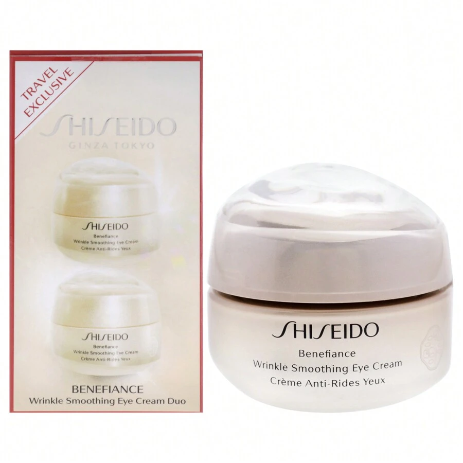 Benefiance Wrinkle Smoothing Eye Cream Duo By Shiseido For Women - 2 X 0.51 Oz Cream - Beige - View 1