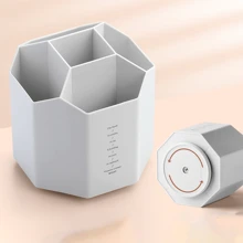 1入可旋轉大容量筆筒收納盒，現代創意辦公桌筆筒裝飾品，學生文具收納盒，可用於筆和鉛筆的多功能筆盒 - 彩色 - 查看 12