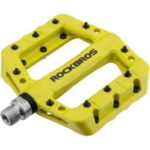 ROCKBROS MTB Pedals Lightweight Nylon Fiber Anti-Slip Bicycle Platform Pedals For Mountain Bike BMX 9/16 Durable Cycling Pedals