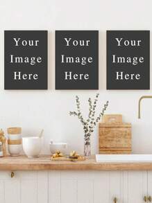 A Custom Three-Panel Canvas Print, Featuring Your Own Photo. A Personalized Three-Panel Photo Wall Artwork, Perfect As A Gift For Friends, Weddings, Or Family. Framed, Hangable, And Reusable.,Home Decor Living Room, Birthday Gift - Multicolor - View 11