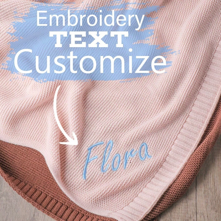Manta para bebé, regalo para bebé, regalo para recién nacido, personalizado con nombre bordado, manta para cochecito, regalo para recién nacido, tejido suave y transpirable, regalo para baby shower, suave, cómodo, personalizado, único, regalo ideal para él, ella, novio, novia, papá, mamá, familia, amigos, mascotas para aniversarios, San Valentín, Día de la Madre, cumpleaños, Día del Niño, Día del Padre, graduación, bodas, inauguración de la casa, sofá, cama, coche, dormitorio, sala de estar