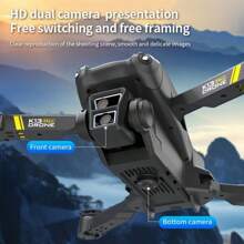 K13 MAX 遥控无人机，配备双摄像头、高度保持、2.4GHz WiFi FPV、APP 控制、一键起飞/降落、无头模式、360° 特技翻转、手势射击、轨迹飞行、50 倍变焦、可折叠四轴飞行器 - 彩色 - 查看 5