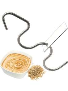 1入組不鏽鋼花生醬攪拌器，奶油攪拌器，戶外野餐工具 - 銀色 - 查看 6
