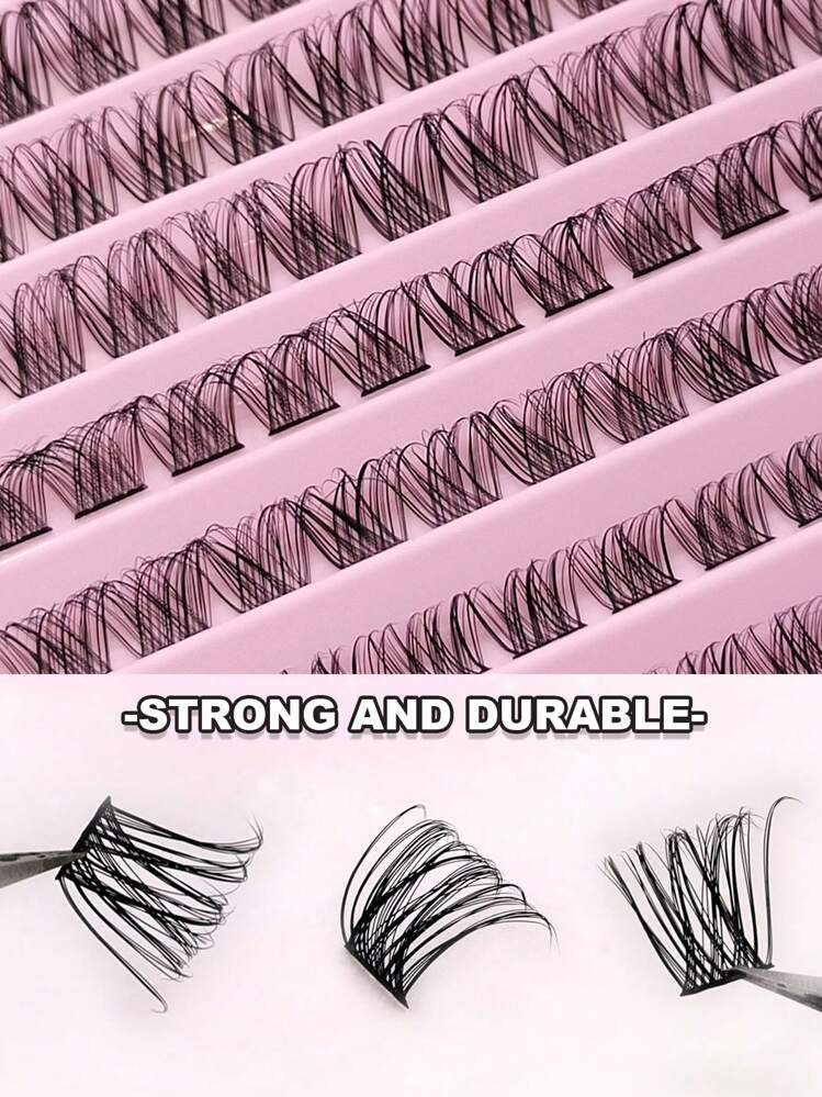 Rikuaild 110 Clusters DIY Eyelash Extension Strong And Durable Wispy Soft Cluster Lash Thin Band Crossed Natural False Eyelashes Lash Clusters,Eye Lash Clusters,Individual Eyelashes,Lashes,Fake Lashes
