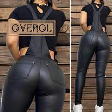 Women Denim Overalls & Jumpsuits - Black - View 2