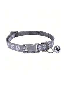 Collares reflejantes para mascotas (gatos y perros) con lazo ajustable en forma de campana, correa universal