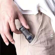 Alonefire 10W Led Zoom Palm Small Mini Flashlight High Bright USB Rechargeable Portable Outdoor Hiking Home Work Pocket Llighting Light - Silver - View 4