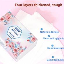 8包/588張家庭用4層加厚柔軟面紙，具有成本效益和衛生的紙巾 - 白色 - 查看 3