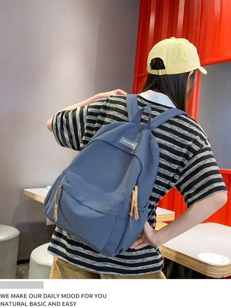 Unisex High School Middle School Backpack Korean Style Ins Fresh Travel Storage Bag SHEIN