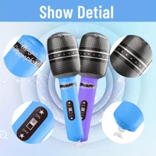 10pcs Colorful Inflatable Microphone -Dynamic Party Gift & Rockstar Themed Event Decoration -Random Colors,Christmas