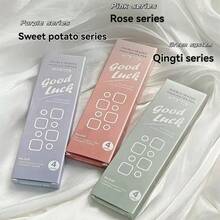 4 cái New gradient Dual Head Highlighter Pen Set Ins Giá trị thẩm mỹ cao Bút đánh dấu màu nổi bật, Ledger Bút đặc biệt - Nhiều màu - Xem 5