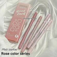4 cái New gradient Dual Head Highlighter Pen Set Ins Giá trị thẩm mỹ cao Bút đánh dấu màu nổi bật, Ledger Bút đặc biệt - Nhiều màu - Xem 1