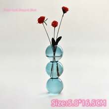 1 件新款 INS 设计师泡泡彩色玻璃花瓶，咖啡店/家居装饰，适合万圣节、节日派对、礼物、婚礼装饰（仅花瓶，不含鲜花） - 彩色 - 查看 12