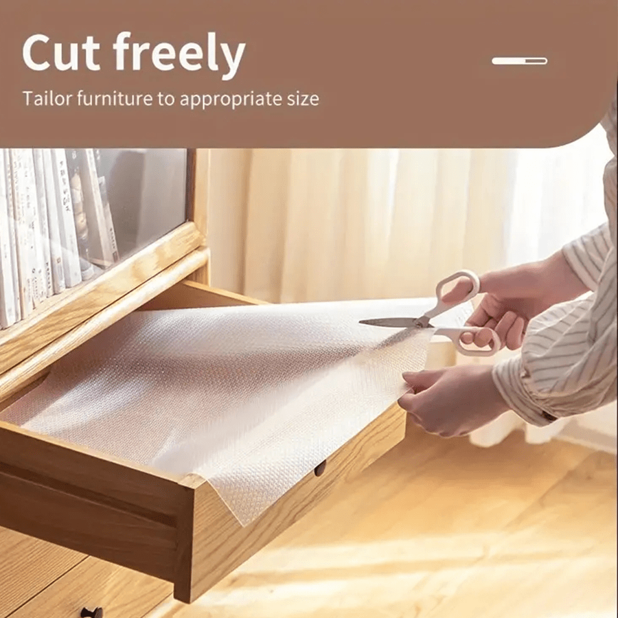 1 Roll Dot Teksturowana antypoślizgowa ulepszona mata EVA do lodówki i szuflad kuchennych, szafek, antyolejowa, antypleśniowa, łatwa do czyszczenia