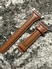 1pc Watch Band Men Women Fashion Leather Strap Compatible With Apple Watch Band 8 45mm 44mm 38mm 40mm 41mm 42mm 49mm Sport Smart Watch Bracelet Wristband For Series/Ultra/SE/9/7/6/5/4/3/2/1,Fashion Apple Watch Bands,Smart Watch Strap Compatible With Apple Watch Band,Bracelet Apple Watchband,Apple Watch Strap Accessories