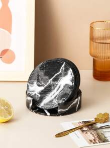 6pcs Marble Pattern Coaster
