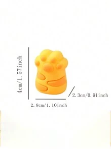 1入貓爪形可愛鉛筆刨花機，適用於標準鉛筆，學生學校辦公室文具必備