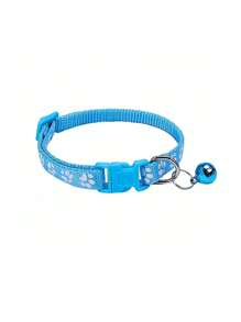 Collares reflejantes para mascotas (gatos y perros) con lazo ajustable en forma de campana, correa universal