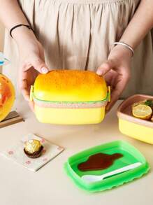 1 hộp đựng cơm trưa hình bánh hamburger đa năng cho học sinh, hộp đựng thực phẩm sáng tạo, cách nhiệt và giữ tươi cho ngoài trời, đám cưới, tiệc tùng, quà tặng, sinh nhật, quà tặng Giáng sinh - Nhiều màu - Xem 10