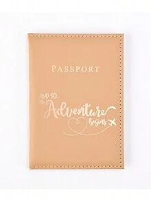 1 件纯色 PU 皮革简约时尚护照夹带卡槽轻便防水护照套适用于旅行和飞行男女护照套旅行配件 - 彩色 - 查看 21