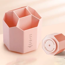 1入可旋轉大容量筆筒收納盒，現代創意辦公桌筆筒裝飾品，學生文具收納盒，可用於筆和鉛筆的多功能筆盒 - 彩色 - 查看 11