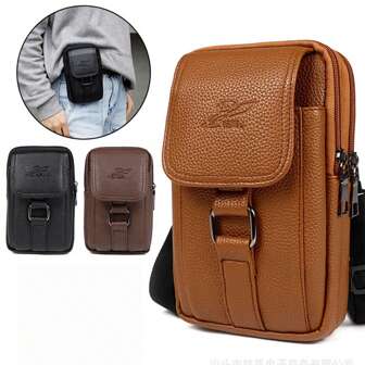 Casual And Water-Proof Outdoor Multifunctional Waist Bag, PU Leather Water-Proof Crossbody Bag For Hiking, Scratch-Resistant And Wear-Resistant Portable Backpack, Leather Belt Bag Winter Christmas Gifts Fanny Pack Bum Bag Thanksgiving Purse Holiday Bag Black Bag Student Large Capacity Multi-Functional Fashionable Casual Goyard Vacation Vintage Funny Gifts Travel Gifts Chest Bag Side Bags Satchel Bag Leather Bag Hobo Bag Hip Bag Men Bag Travel Essentials Retro Bag Holiday Essentials Bag For Men Vintage School Gift Bag Bag Pack Spring Vintage Bags School Supplies