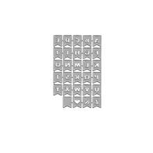 Molde de Corte de Metal Faça Você Mesmo Scrapbook Quatro Estações Decoração Cartão de Saudação 3D 26 Letras Maiúsculas e Minúsculas Criativas 0-9 Modelo de Número 2024 Novo