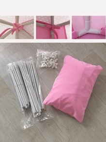 Castillo Carpa Princesa Casa Campaña Tienda Facil De Armar,Tienda Campaña Infantil Carpa Plegable Para Niños,Casa de Campaña para Niñas Y Niños, Regalo Especial & Castillo de princesas - Rosa - Ver 4
