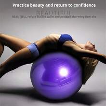 1pc PVC Gymnastics Yoga Ball Fitness Exercise Ball, Large Size - Multicolor - View 2