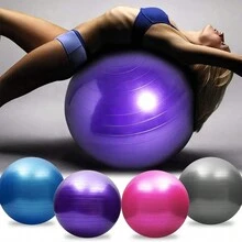 1pc PVC Gymnastics Yoga Ball Fitness Exercise Ball, Large Size - Multicolor - View 3