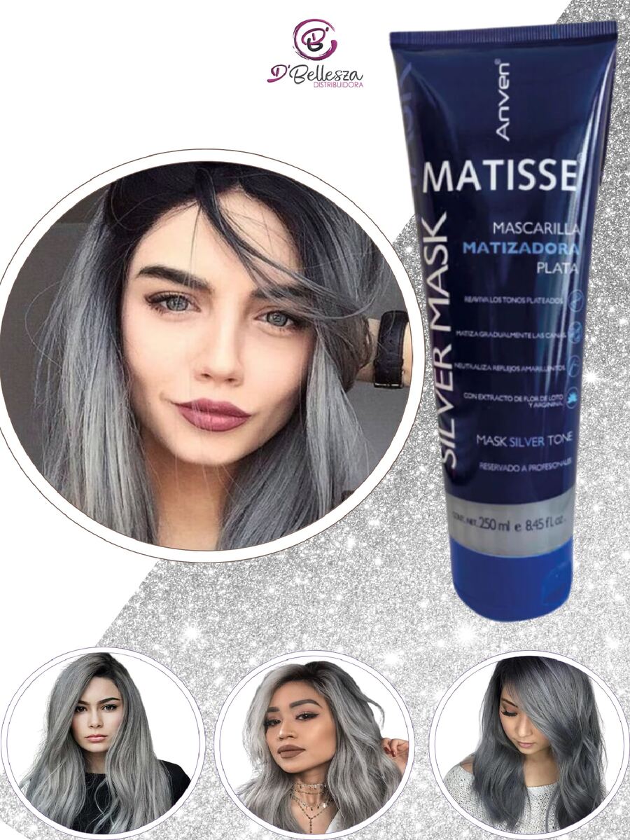 Anven Mascarilla Matizadora Plata 250ml - PLATA - Ver 1