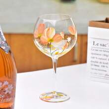 Hand-Painted Glass Wine Glass, Colorful Goblet For Wine Tasting And Home Use - 640ml/21.64oz - View 3