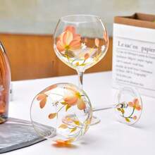 Hand-Painted Glass Wine Glass, Colorful Goblet For Wine Tasting And Home Use - 640ml/21.64oz - View 4