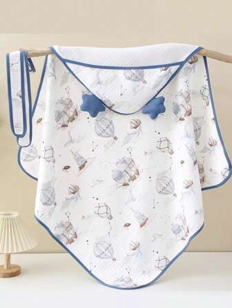 1pc Newborn Soft Swaddling Blanket Windproof Baby Wrap For Outdoor Use Love Valentine
