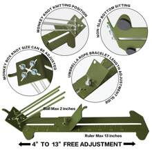 Paracord手鍊編織工具套件，專業Paracord工具及DIY結繩套件，附Paracord針頭套組 - 軍綠色 - 查看 5