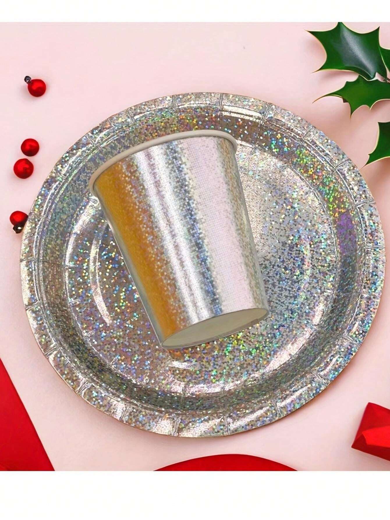 100 Piatti Di Carta Colorati Biodegradabili - 7 Pollici, Per Feste E Compleanni