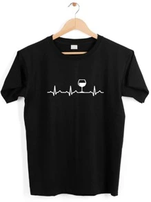 Men T-Shirts - 黑色 - 查看 1